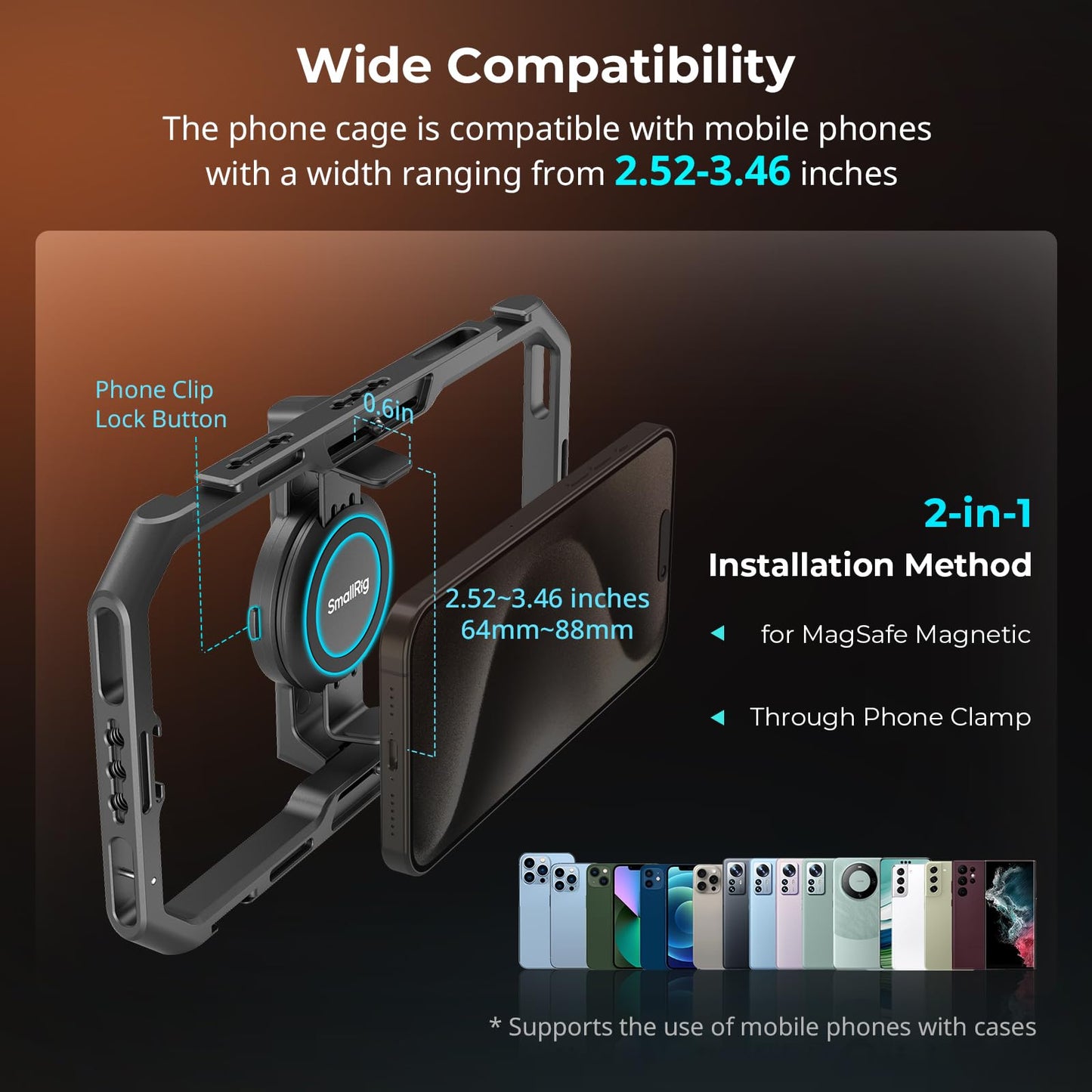 đ±đŹ SmallRig Cage 4597-CF â Kit Profissional para Criadores de VĂdeos com Smartphone - DisponĂvel AMĂRICA
