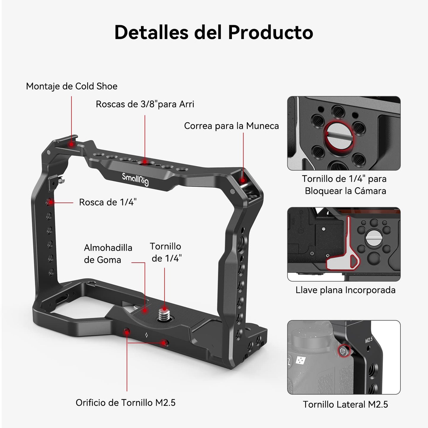 SmallRig 2918 – Cage para Sony A7 III / A7R III / A9 – Preto