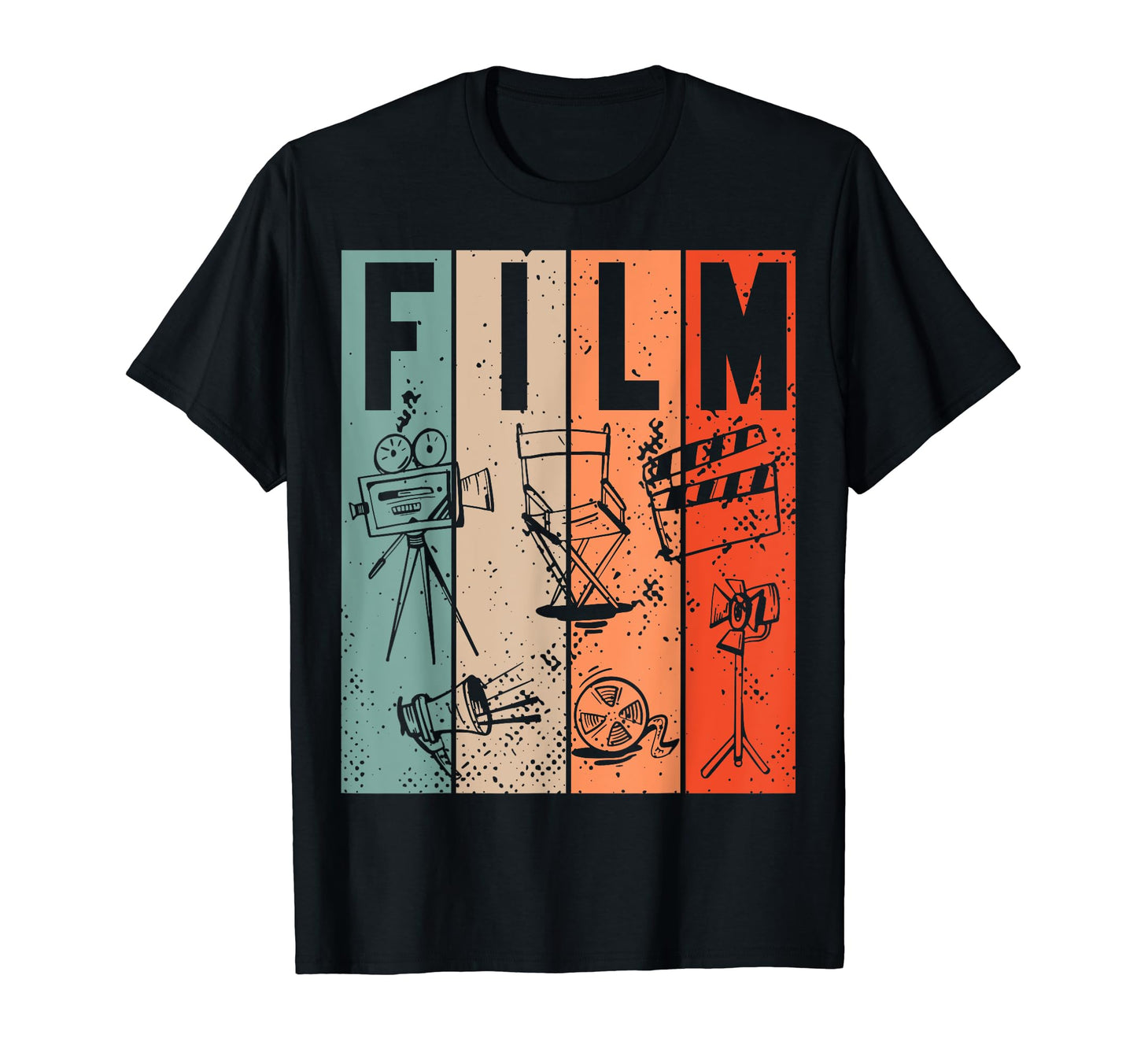 Cine Vintage Película Retro Jugar Cine Camiseta