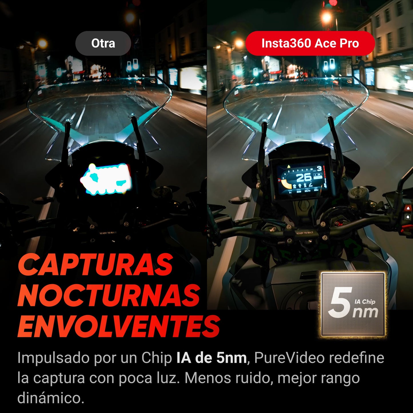 Insta360 Ace Pro - Câmera de Ação 4K com Sensor de 1/1,3”, Chip IA de 5nm e Lente Leica SUMMARIT (Preta)