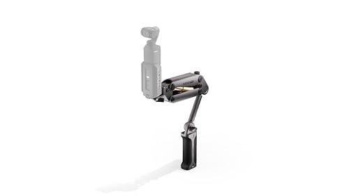 Tilta Mini kit portátil Hydra Alien – Cinza Titânio | Compatível com DJI Pocket 3 e outras câmeras de ação/smartphones | Amortecimento hidráulico | Braço ajustável