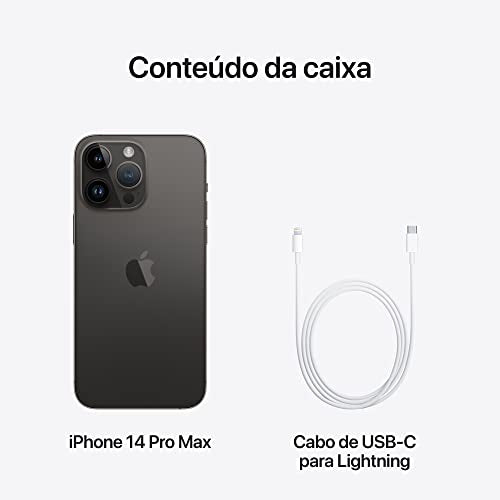 iPhone 14 Pro 128GB – Preto Espacial | Dynamic Island e Câmera de 48MP - Disponível AMÉRICA