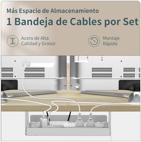 Devoko 140x80cm Escritorio Elevable Eléctrico de Carga Tipo A, Escritorio para Computadora Ajustable en Altura con Bandeja de Gestión de Cables y Memoria de 3 Funciones
