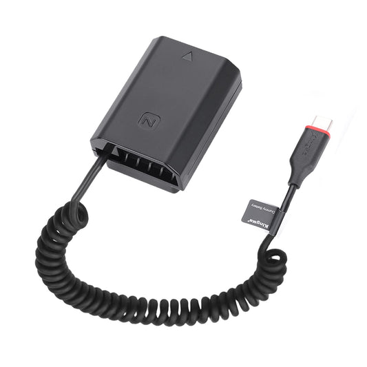 Kit de Bateria Falsa NP-FZ100 Tipo C para Câmeras Sony Alpha – Alimentação Contínua e Segura