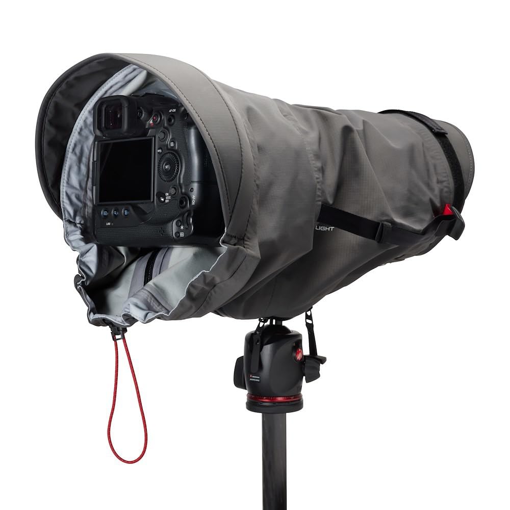 Capa de Chuva Manfrotto MB PL-TS – Proteção Profissional para Câmeras e Super-Teleobjetivas