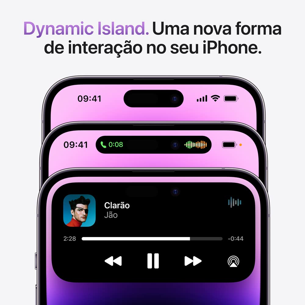 iPhone 14 Pro 128GB – Preto Espacial | Dynamic Island e Câmera de 48MP - Disponível AMÉRICA