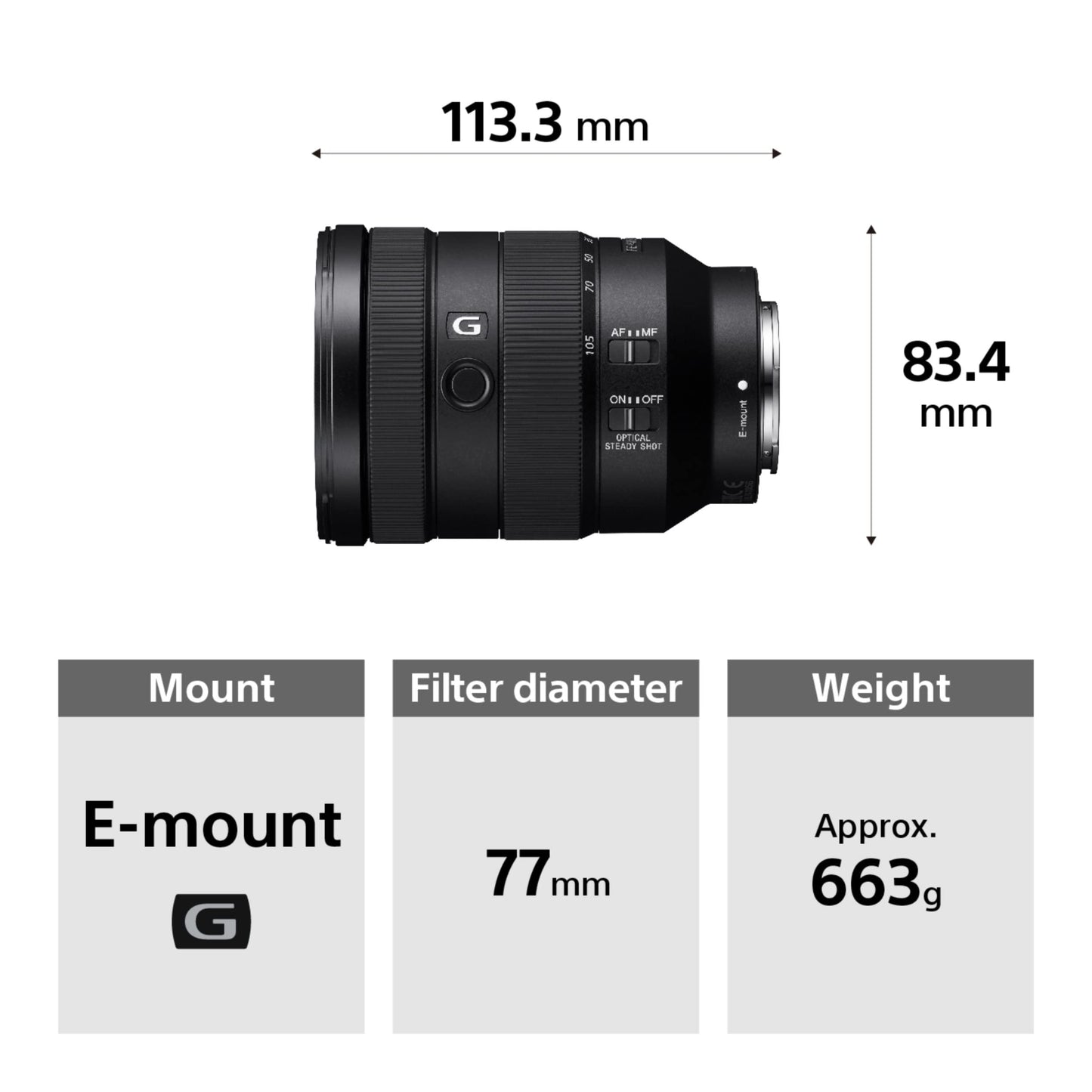 Sony FE 24-105mm F4 G OSS – Zoom Versátil, Qualidade Profissional