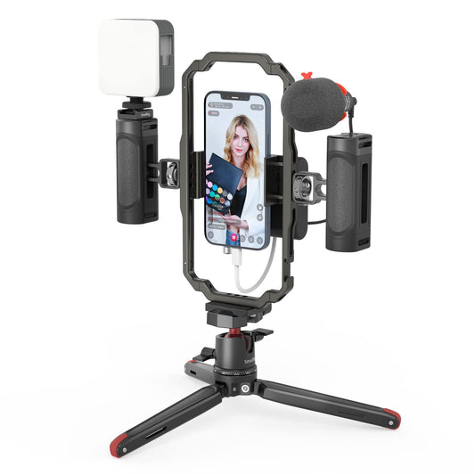 📱🎥 SmallRig 3384B – Kit Completo de Vlogging e Transmissão ao Vivo - Disponível EUROPA