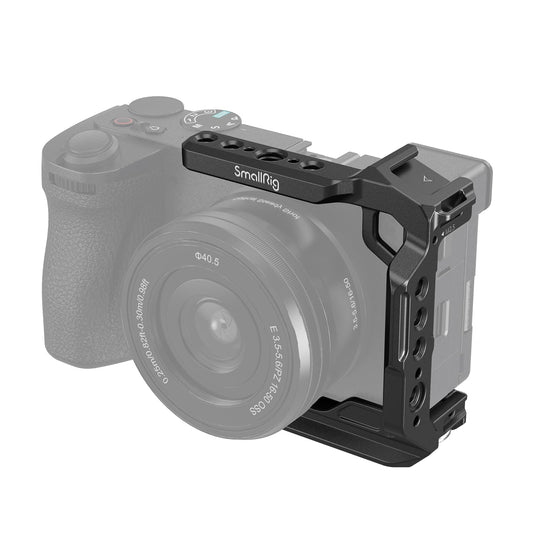Cage SmallRig 4337 para Sony Alpha 6700/6600/6500/6400 – Acessório de Suporte e Proteção com Montagem Rápida e Design Ergonômico