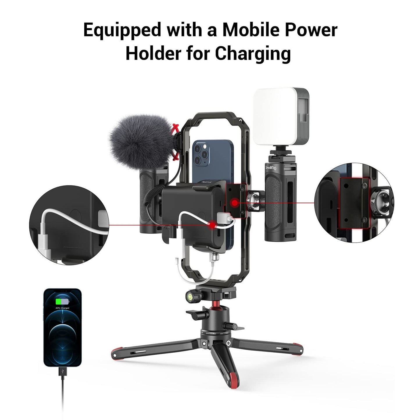 📱🎥 SmallRig 3384B – Kit Completo de Vlogging e Transmissão ao Vivo - Disponível EUROPA