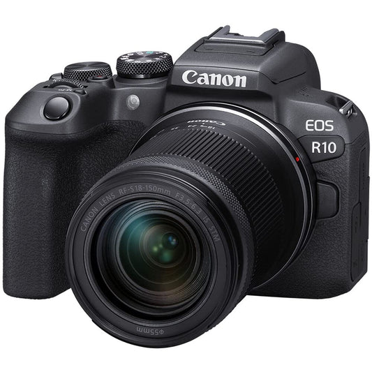 Canon EOS R10 - Câmera Mirrorless 24,2MP com Vídeo 4K, Autofoco Rápido e Lente RF-S 18-150mm - Disponível AMÉRICA