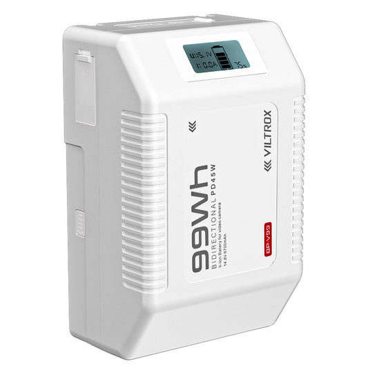 Bateria V-Mount Viltrox BV-99 – Compacta, Potente e Versátil (99Wh, 14.8V)