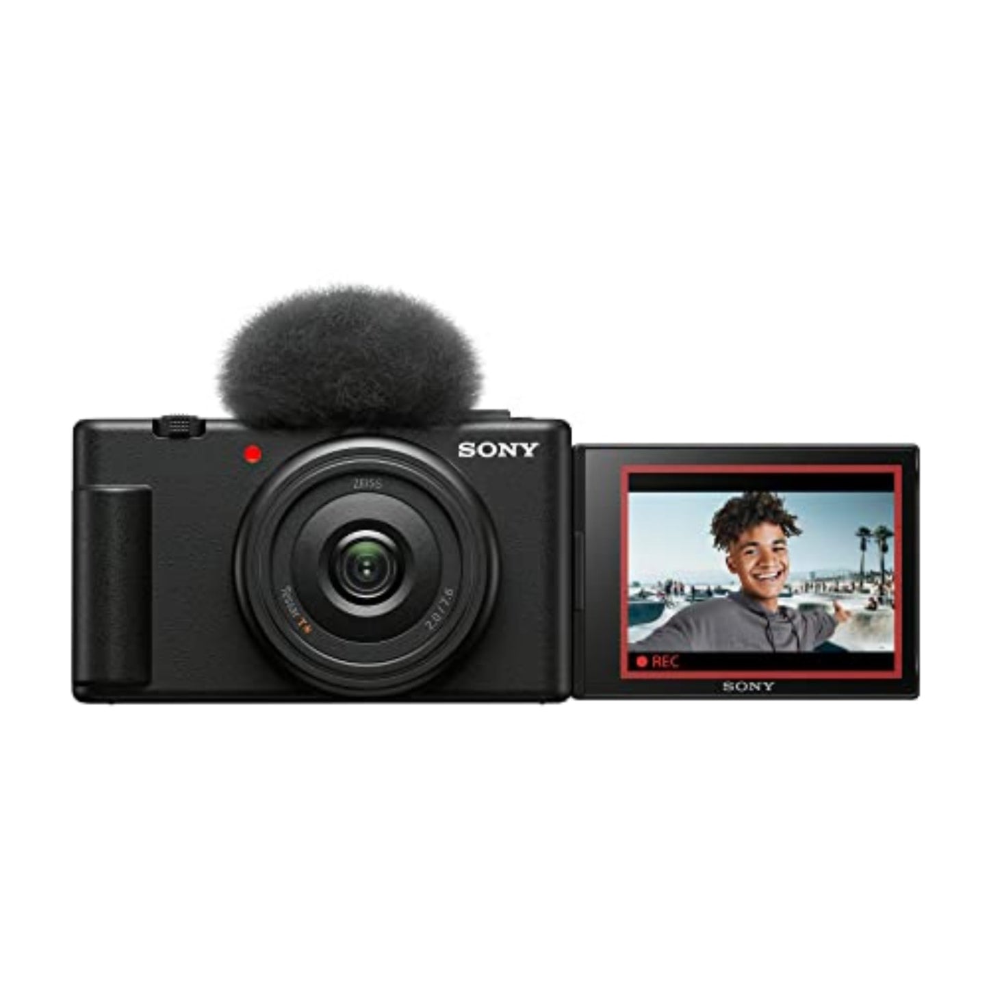 Sony ZV-1F - Câmera Vlog Compacta 4K com Lente Grande Angular de 20 mm e Áudio Direcional - Disponível AMÉRICA