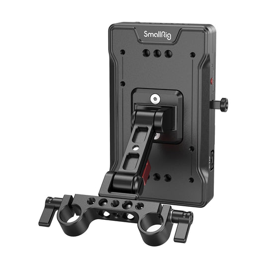 Placa Adaptadora de Batería V-Mount SMALLRIG 3204 con Múltiples Puertos de Salida y Brazo Ajustable