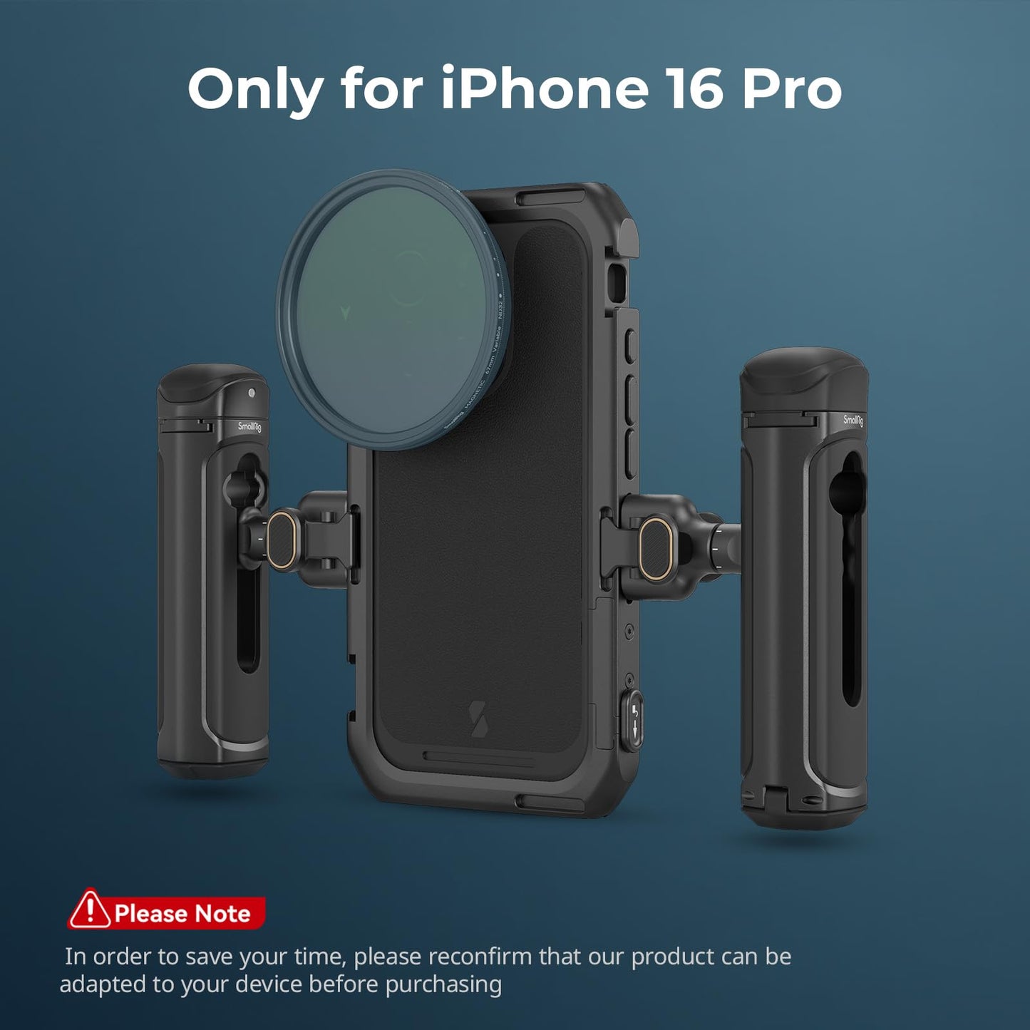 🎥📱 SmallRig Cage 5007 – Kit de Filmagem Dual Handle para iPhone 16 Pro - Disponível EUROPA