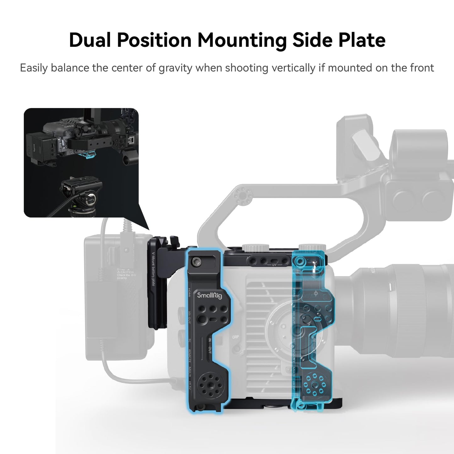 SmallRig FX6 Rig Kit 4124 – Cage Compacta para Sony FX6 – Preto