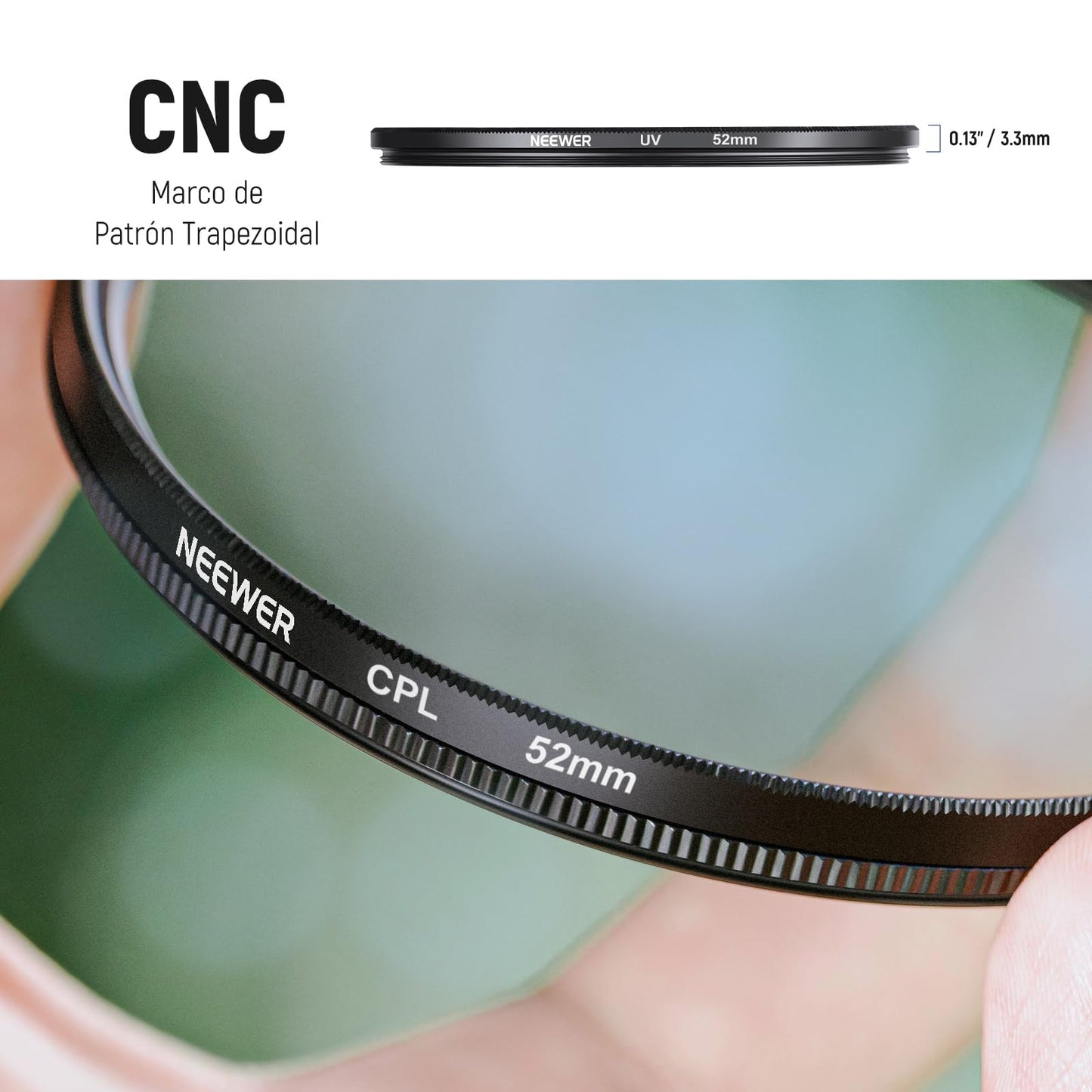 Kit de Filtros NEEWER 52mm para Lentes de Cámara