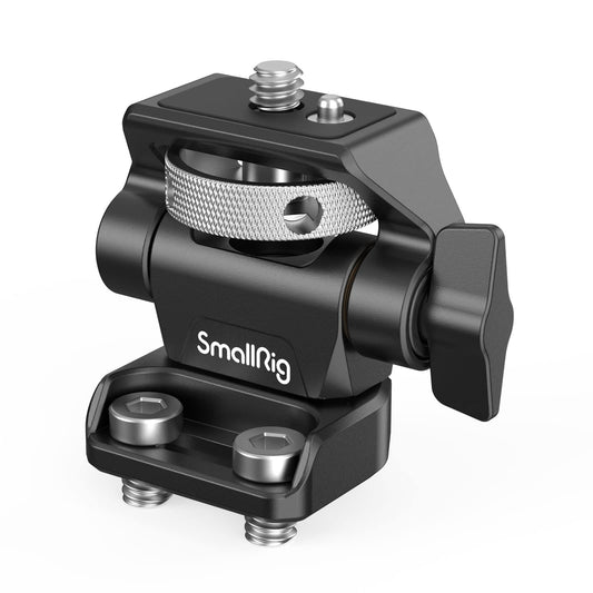 (Nueva Versión) SMALLRIG Camera Monitor Mount con Tornillos de 1/4'', Soporte de Monitor Ajustable con Giro de 360° e Inclinación de 180° con Tornillo de Mariposa para Ajustar la Tensión - 2904B