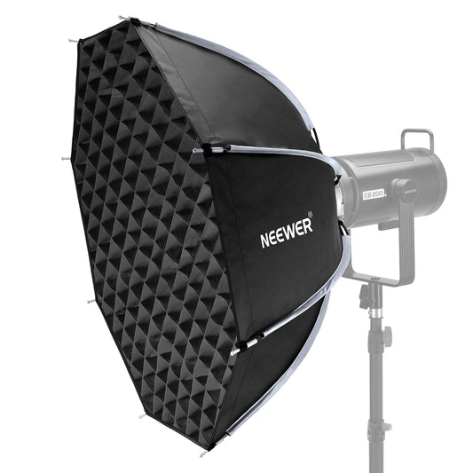 📸 Softbox Octogonal Neewer 70cm – Difusão Profissional com Montagem Rápida e Suporte Bowens