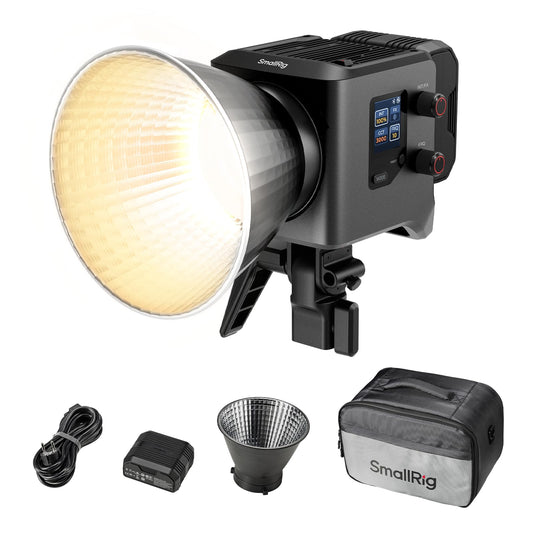 💡 Luz COB RC 220B Pro SmallRig - Alta Potência, Portátil e Controlável para Produções Profissionais