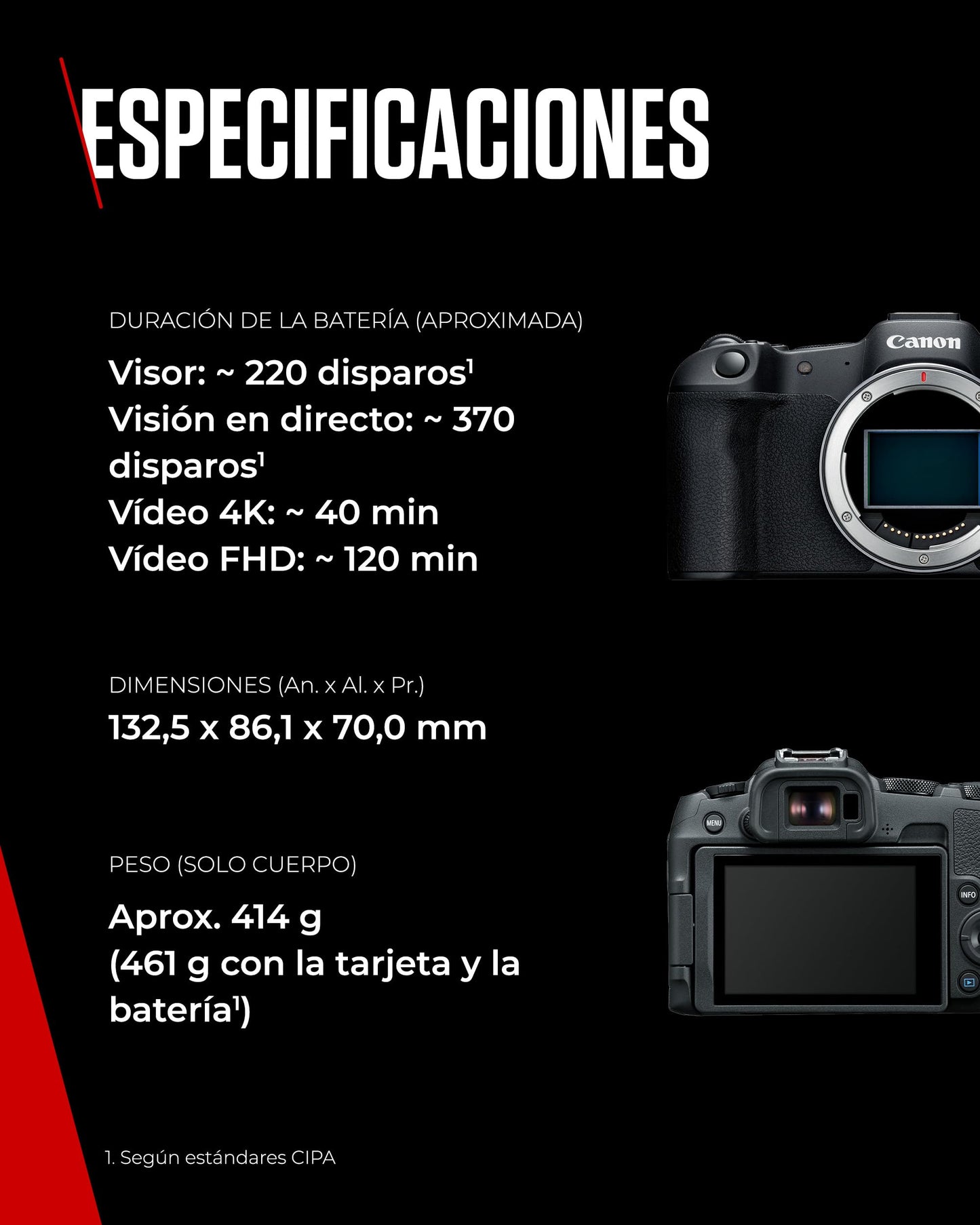 Canon EOS R8 - Câmera Mirrorless Full Frame 24,2MP com Vídeo 4K, Autofoco Avançado e Conectividade - Disponível EUROPA