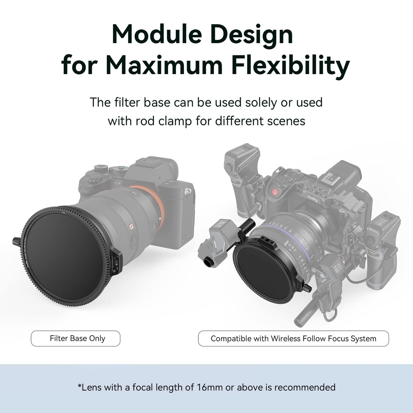 Filtro ND Variable 1-8 Stops y CPL 2 en 1 SmallRig – Filtro Magnético con Cristal Óptico B270