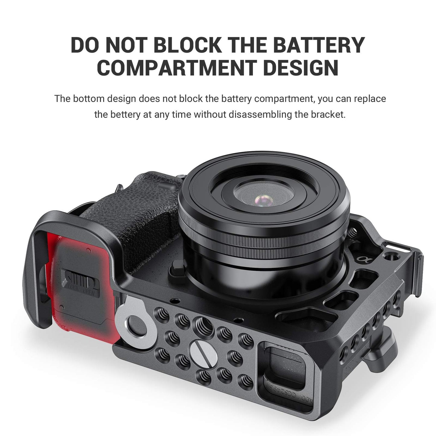 SMALLRIG Cage 2493-CF – Cage para Sony A6600 – Preto