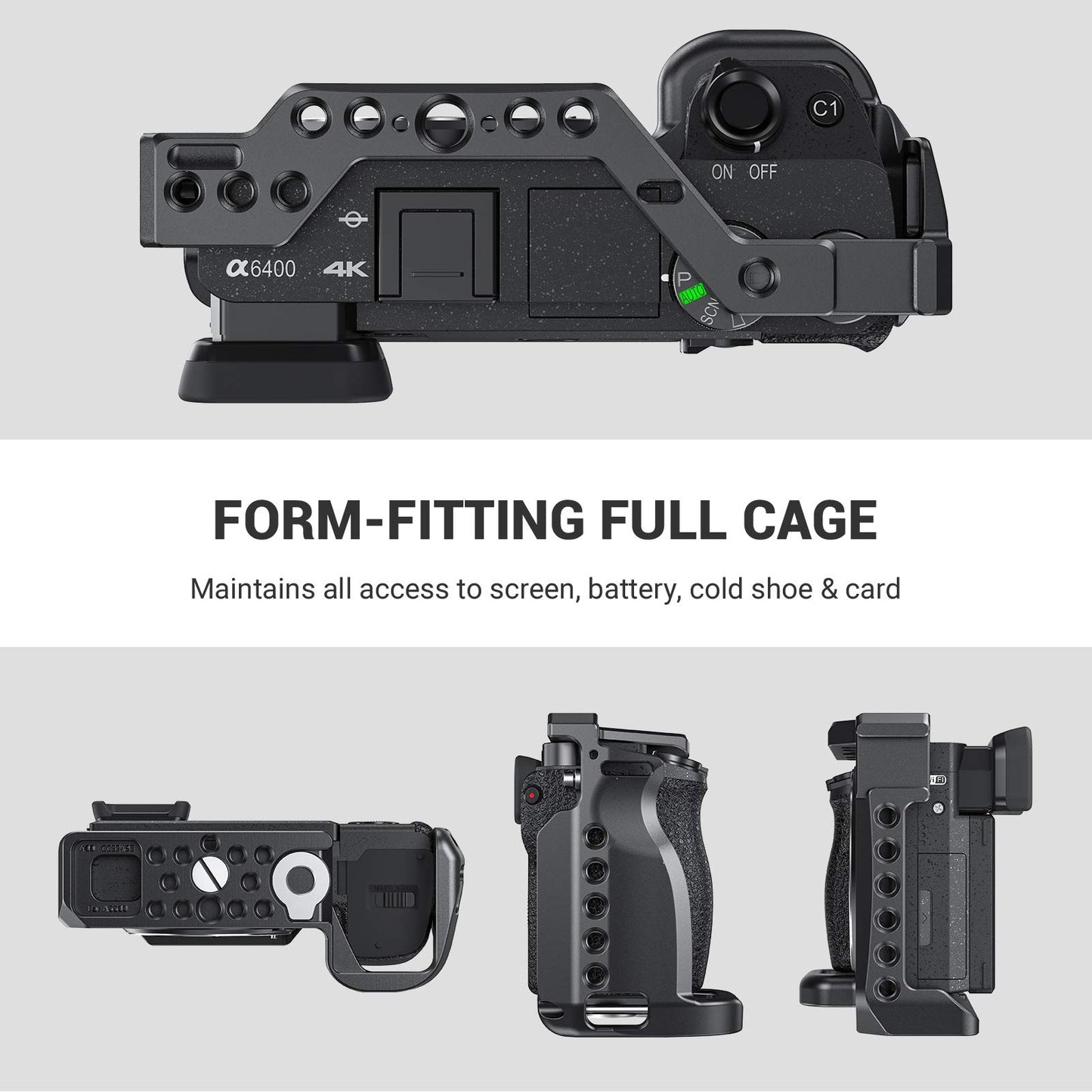SMALLRIG Cage 2493-CF – Cage para Sony A6600 – Preto