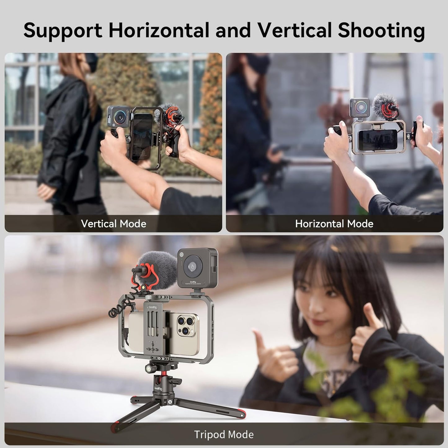 SmallRig Kit universal de vídeo para telefone para iPhone, smartphone e câmeras - Disponível AMÉRICA