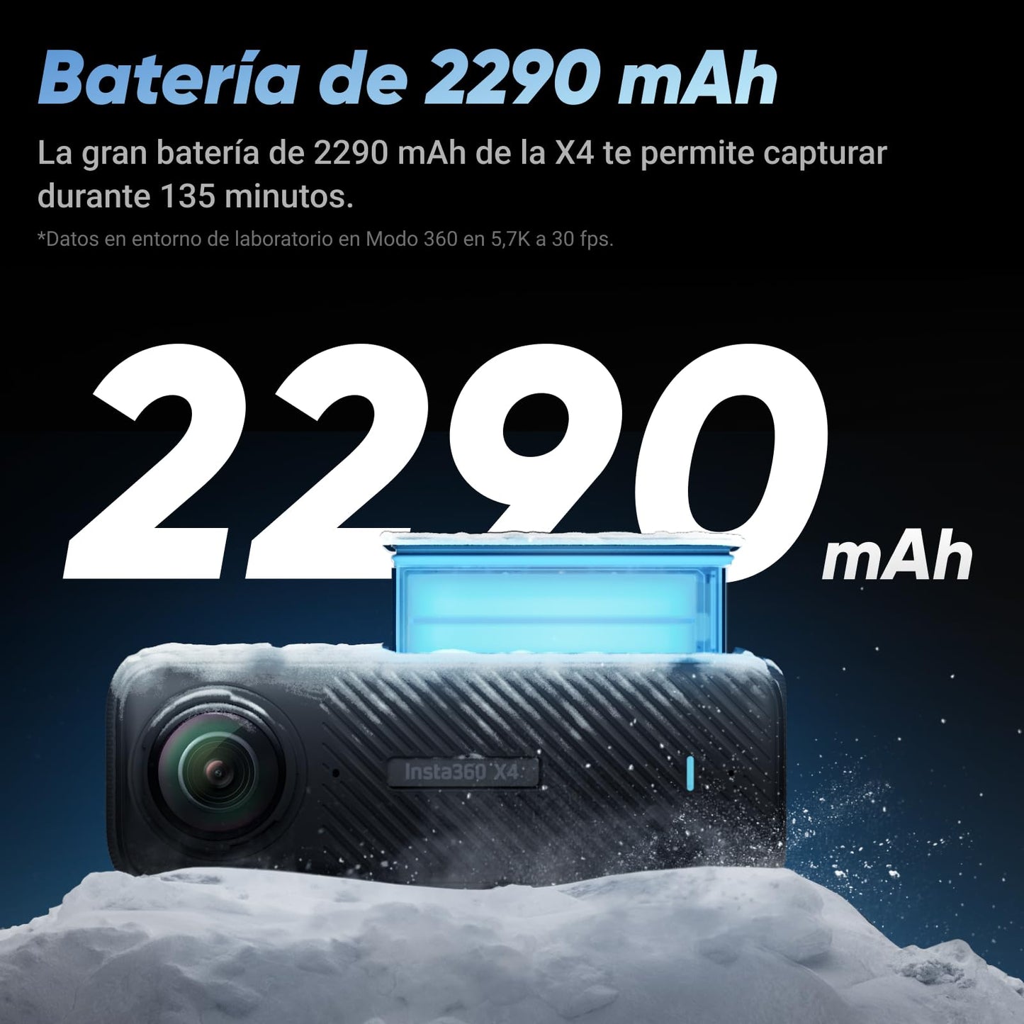 Insta360 X4 - Câmera 360º 8K com Estabilização FlowState, 170º de Ângulo e Bateria de Longa Duração