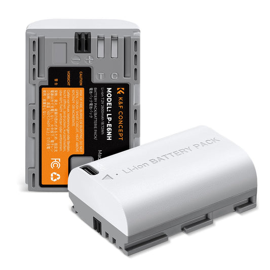 Bateria LP-E6NH Canon 2600mAh com Carga Rápida USB-C - Alta Capacidade e Compatibilidade