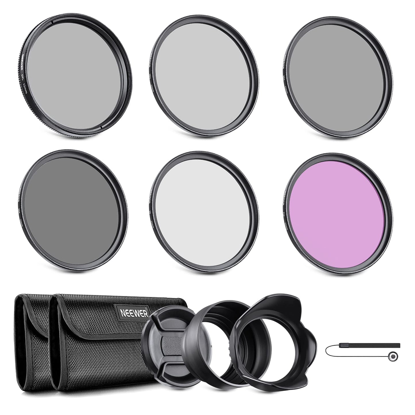 Kit de Filtros NEEWER 52mm para Lentes de Cámara