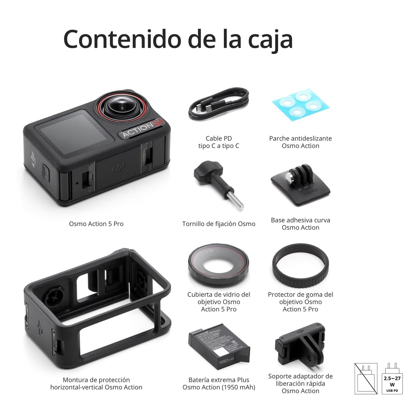 DJI Osmo Action 5 Pro - Cámara de Acción con Sensor 1/1.3” y Audio Profesional