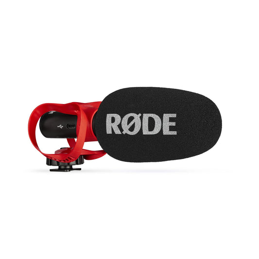 RØDE VideoMic GO II Microfone Shotgun ultracompacto para câmera com saídas de 3,5 mm e USB para filmagem, criação de conteúdo, podcasts e chamadas de vídeo - Disponível AMÉRICA
