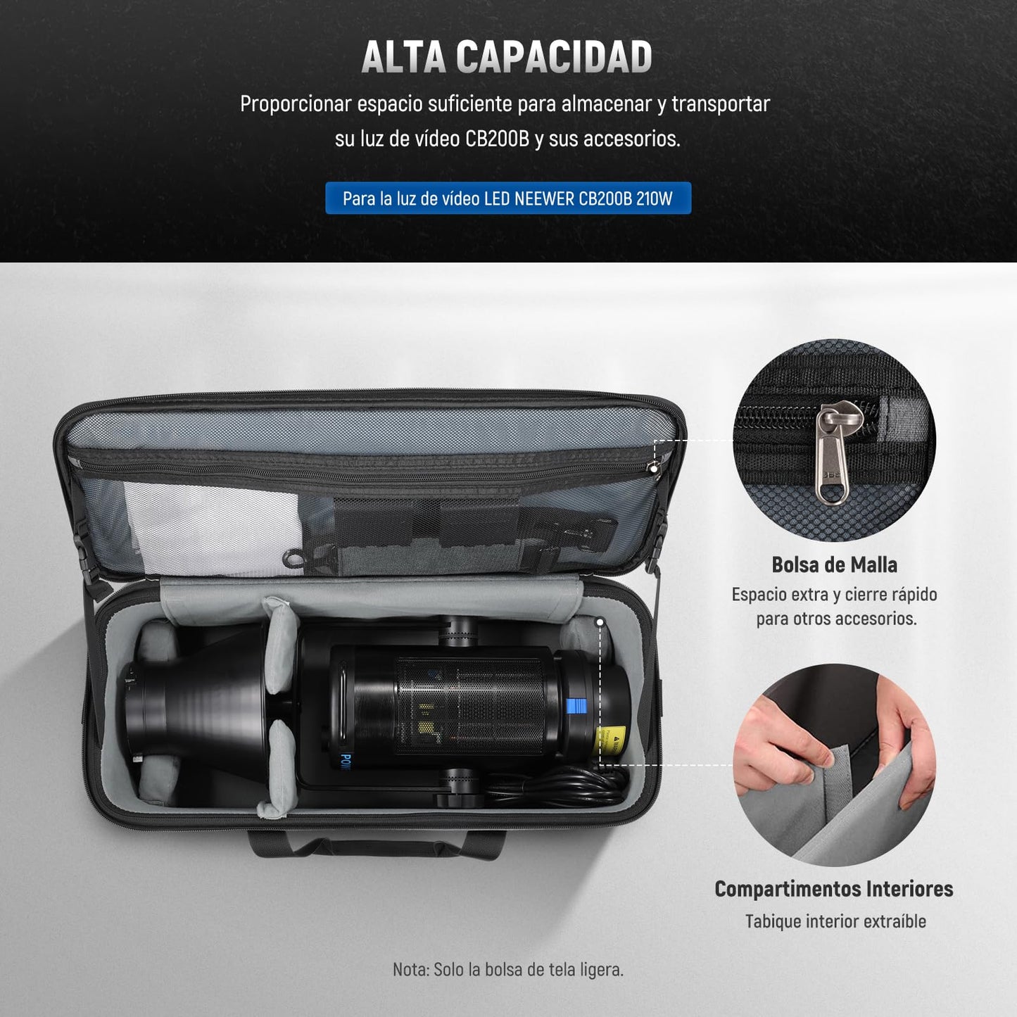 🎒 Bolsa de Viaje NEEWER para Equipamento de Fotografia, Armazenamento e Proteção