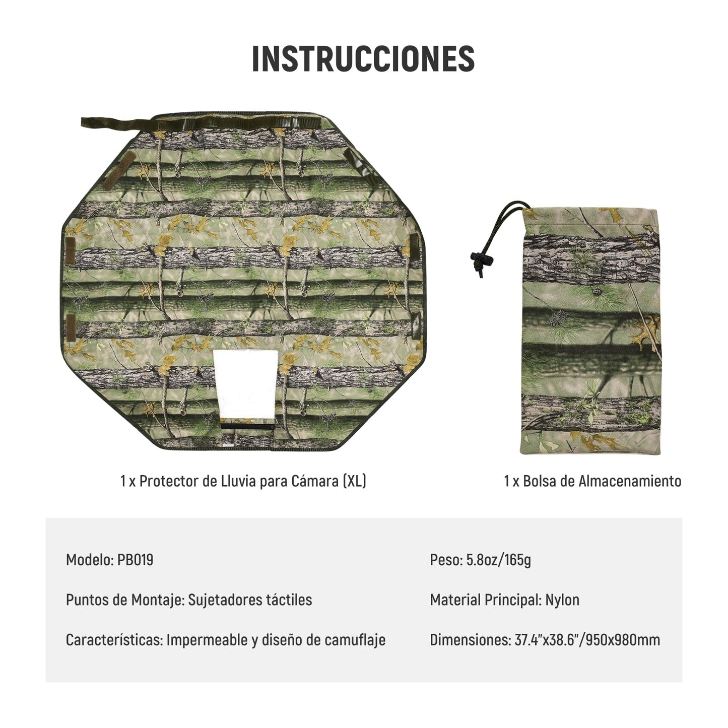 Capa de Chuva NEEWER para Câmeras – Proteção Impermeável com Design Camuflado