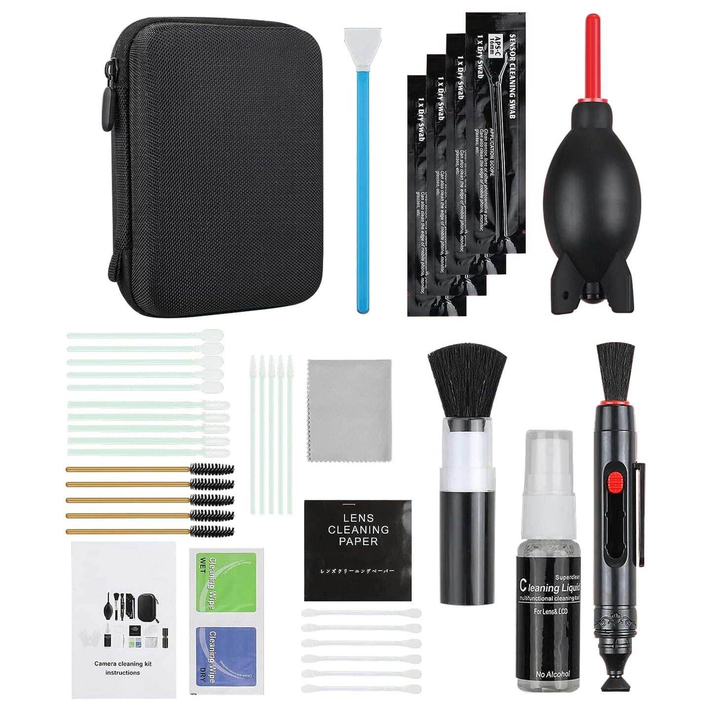 Kit de Limpeza 71 em 1 Zacro – Completo para Câmeras, Lentes e Equipamentos Eletrônicos