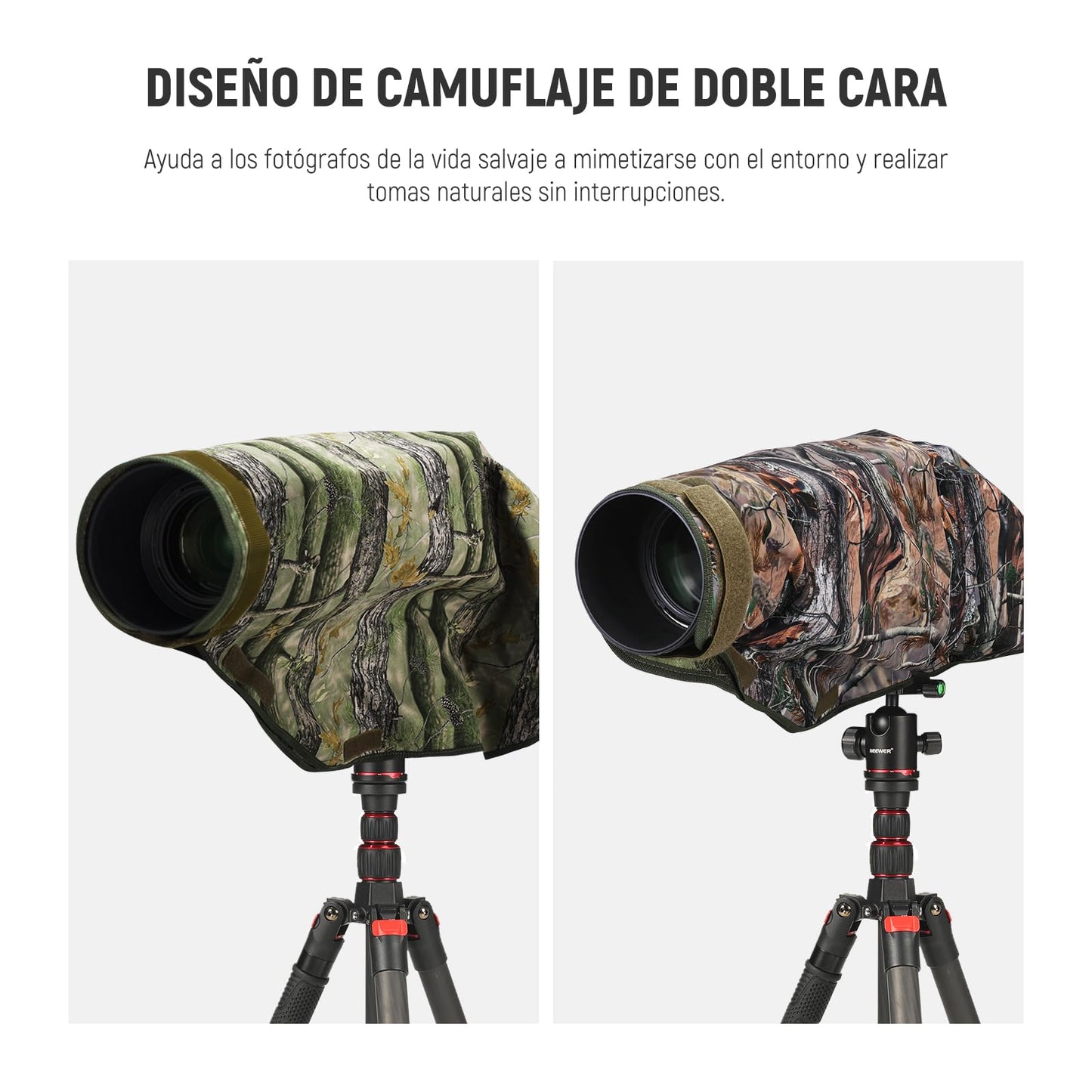 Capa de Chuva NEEWER para Câmeras – Proteção Impermeável com Design Camuflado