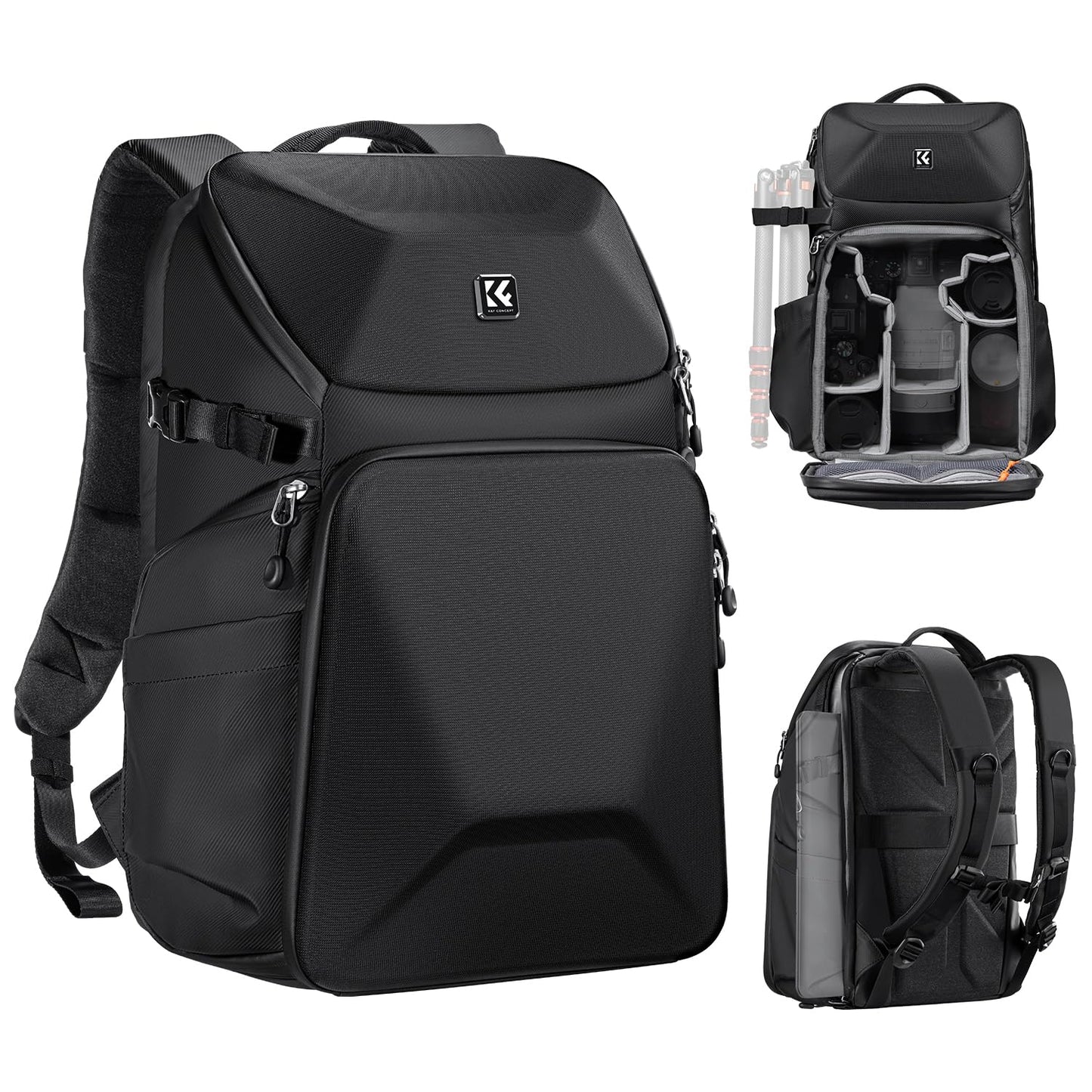 🎒 K&F Concept Mochila para Câmera Profissional - Impermeável, Antirroubo, Resistente ao Desgaste - Para DSLR e Acessórios