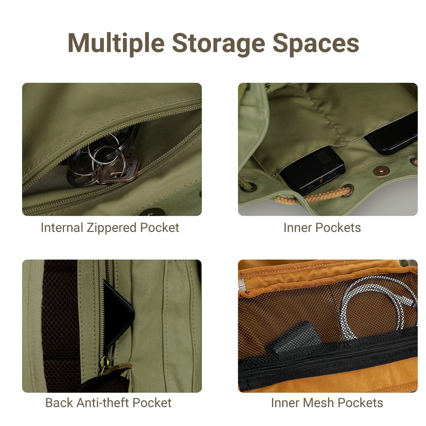 🎒 Mochila Vintage para Fotografía TARION Michael - Compacta, Estilo Retro e Impermeável com Bolsa Removível para Câmera