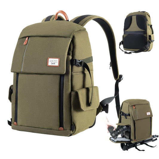 🎒 Mochila Fotográfica DSLR Zecti - Resistente à Água, Compacta e Flexível para Fotografia de Exterior