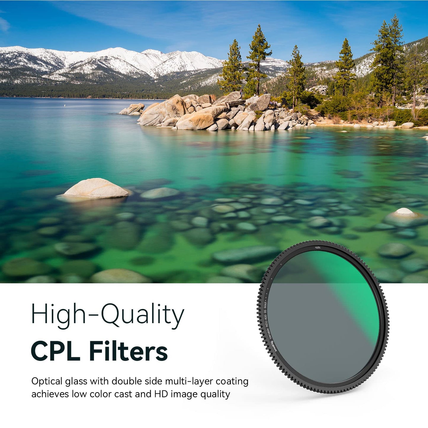 Filtro ND Variable 1-8 Stops y CPL 2 en 1 SmallRig – Filtro Magnético con Cristal Óptico B270