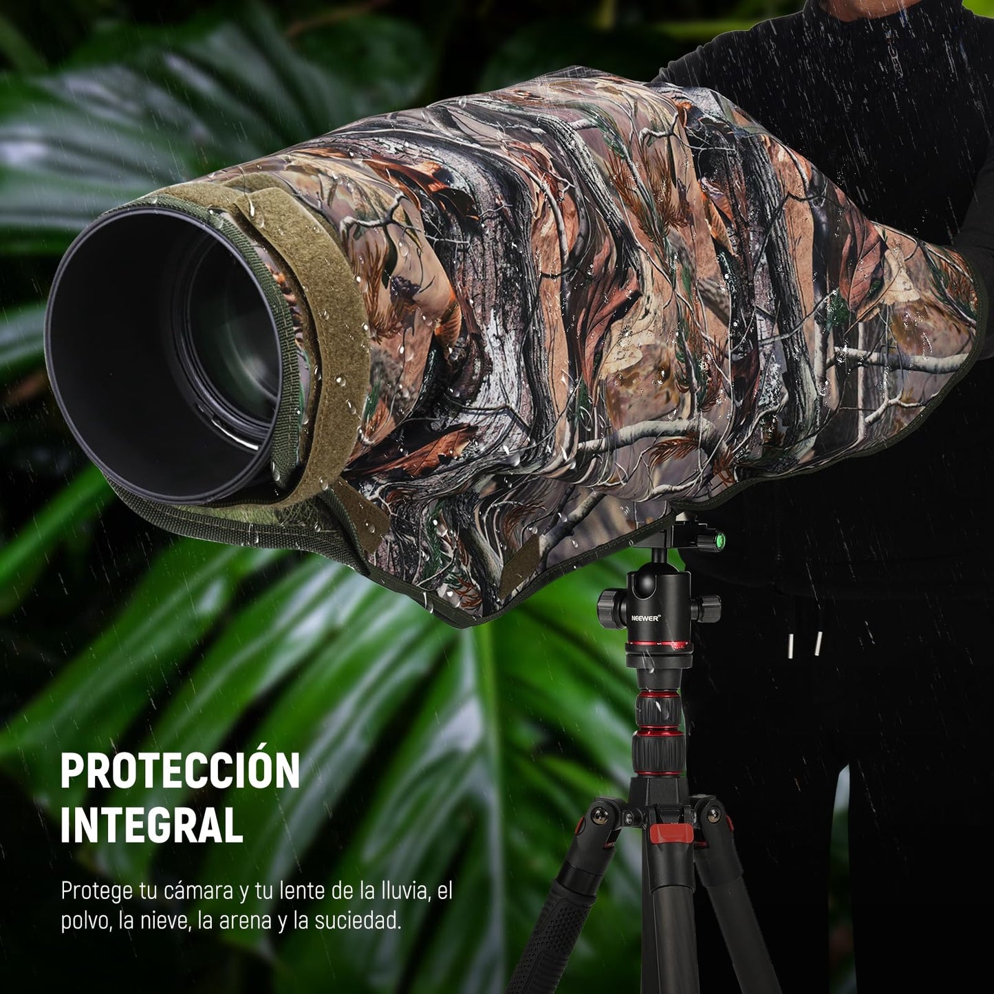 Capa de Chuva NEEWER para Câmeras – Proteção Impermeável com Design Camuflado